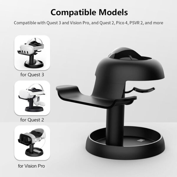 Suporte Universal para VR Headset, Compatível com Meta Quest 3, Quest 2, Pico 4, Vision Pro, PSVR2 - Image 3